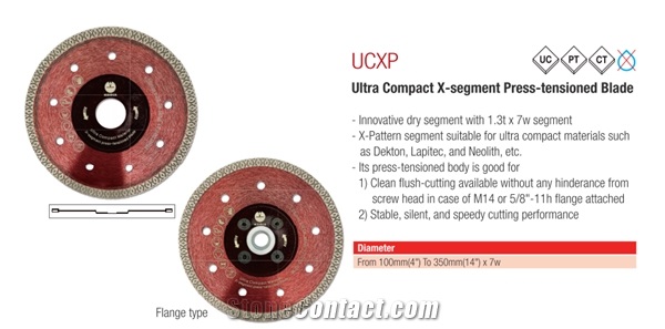 UCXP Ultra Compact X- Segment Press-tensioned Saw Blade